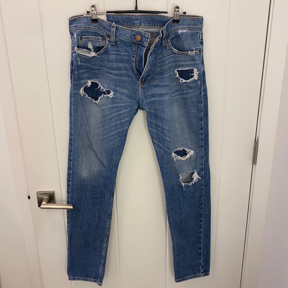 Hollister Distressed Slim Fit Jeans